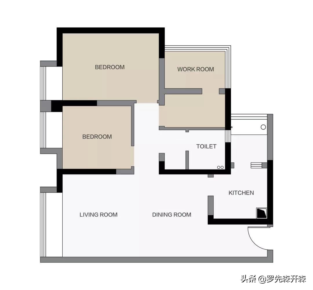成都.柒公馆·92㎡现代简约住宅设计；营造出恰到好处的温馨感