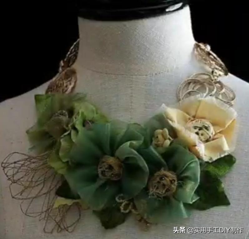 颈饰diy教程,漂亮的颈部装饰品