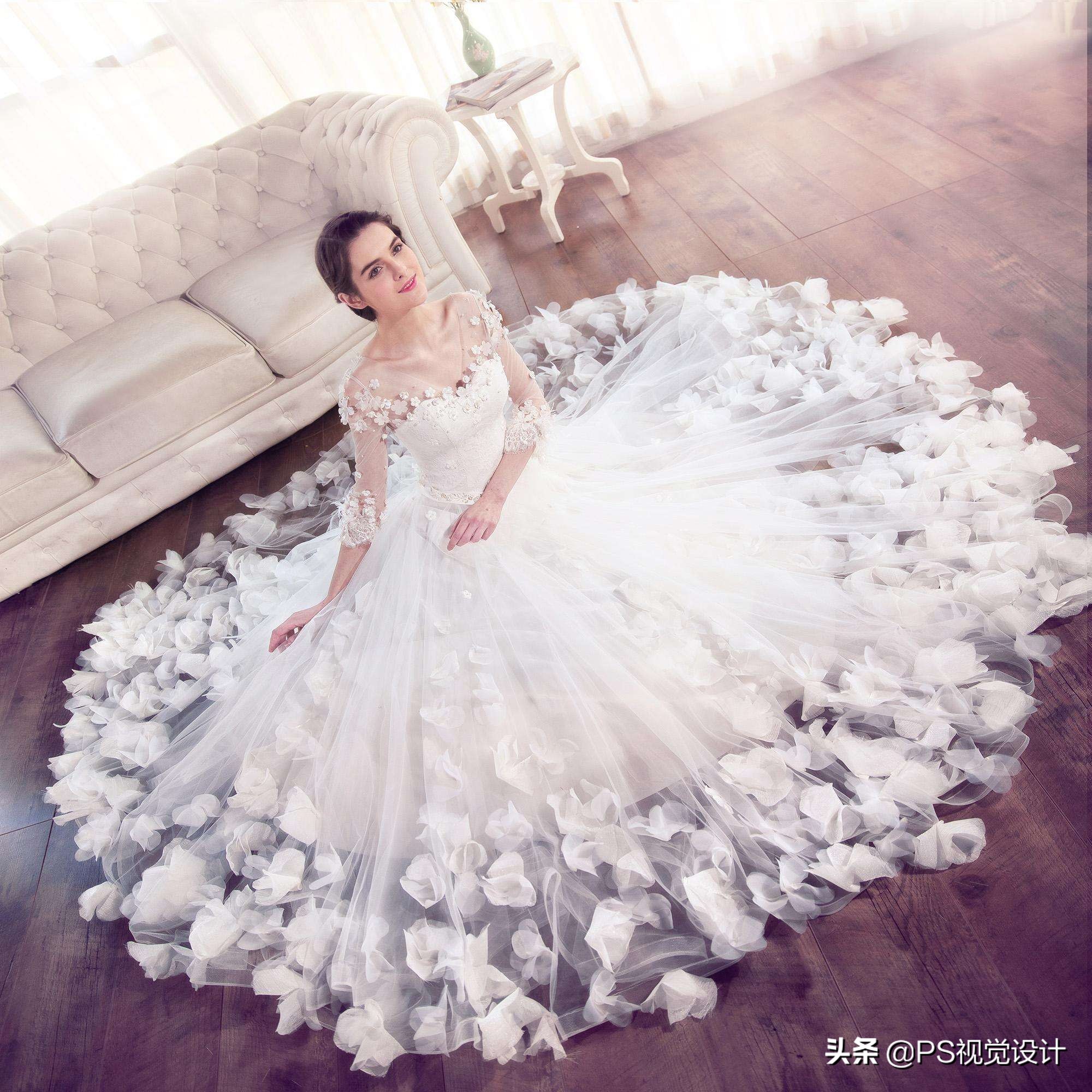 复杂背景婚纱抠图,婚纱照抠图背景融为一体
