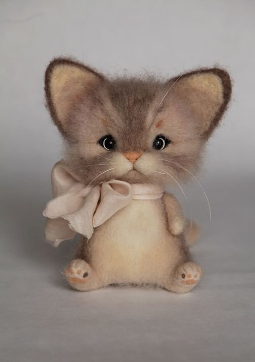 羊毛毡玩偶自制,手工制作羊毛毡玩偶