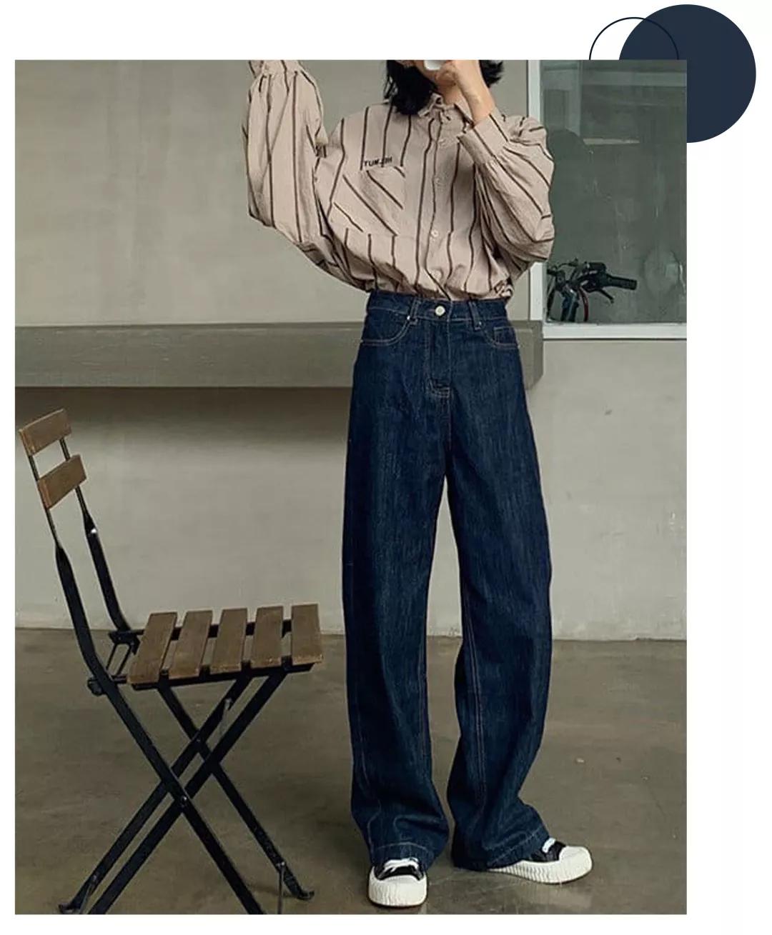 高个气质高腰阔腿裤,矮个子宽松阔腿裤145-150爆款潮款
