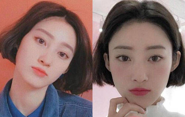 超短中分波波头短发图片背面,中分波波头短发怎么扎好看