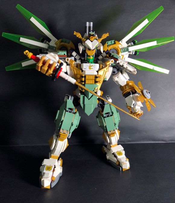 乐高高达机甲头部,自制乐高机甲巴巴托斯高达