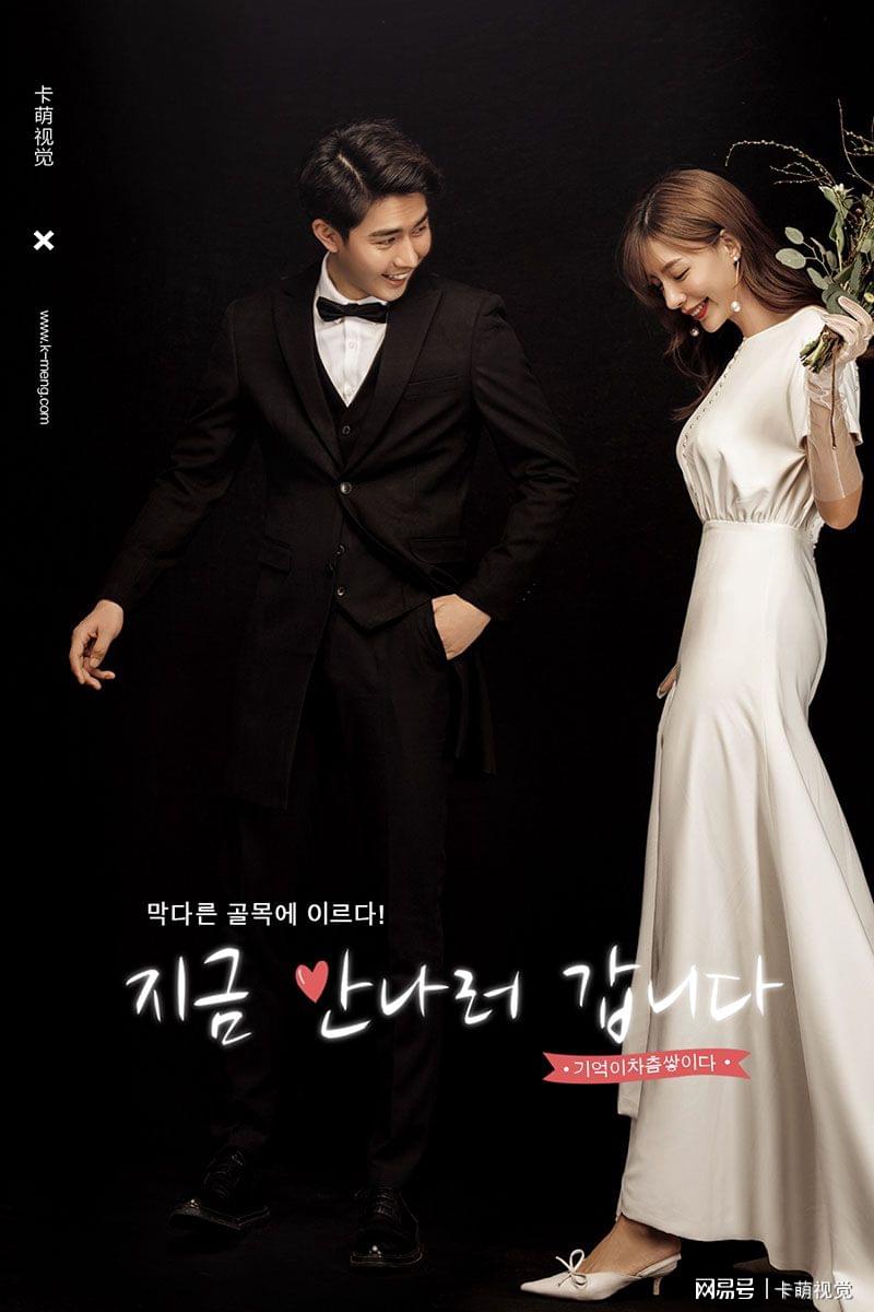 婚纱摄影风格韩式婚纱照,韩式婚纱照简约内景光影