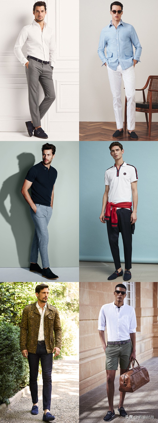 男鞋服装最佳搭配图片,男鞋与男装的风格搭配