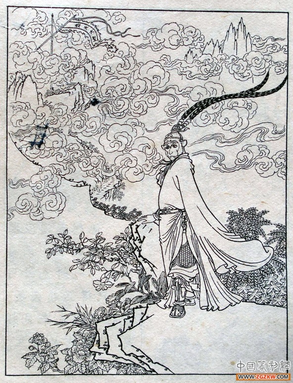 《西游记》之三打白骨精背景图,西游记三打白骨精文字版图文