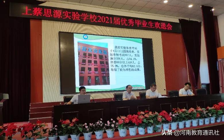 初心不忘梦想起航：上蔡县思源实验学校举行2021届优秀毕业生欢送会
