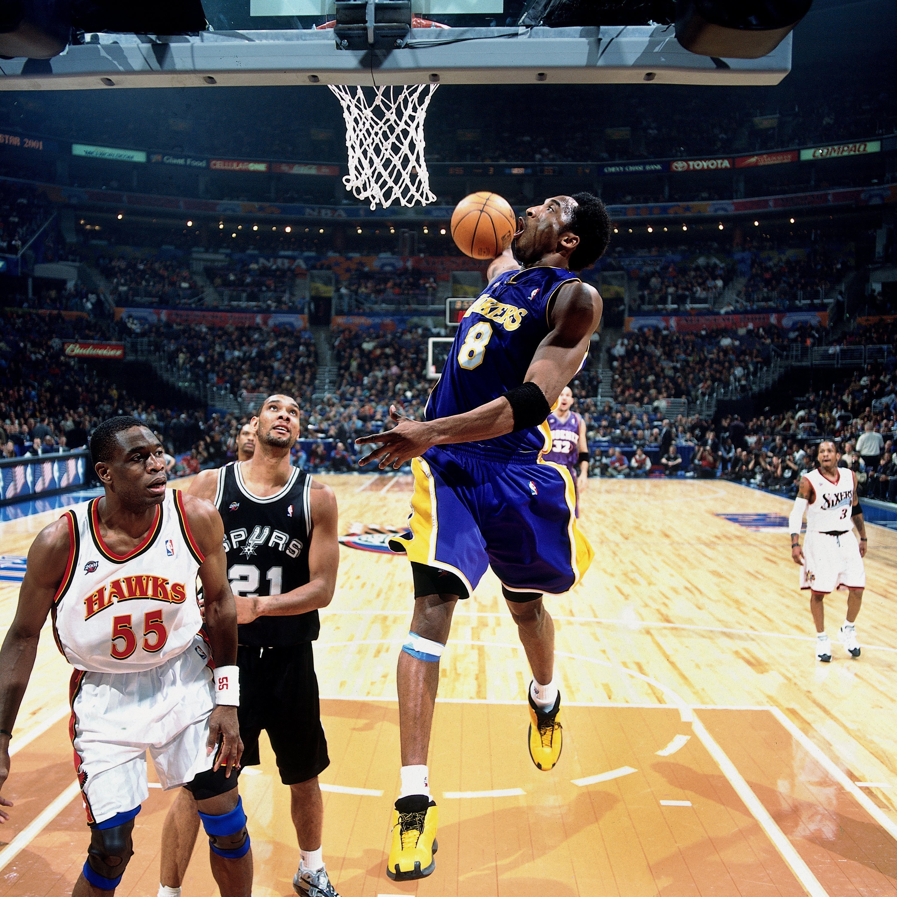 2003年全明星第二个加时回放,2001年史上最完美的全明星赛