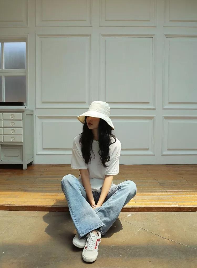 显脸小短发渔夫帽,适合短发的渔夫帽