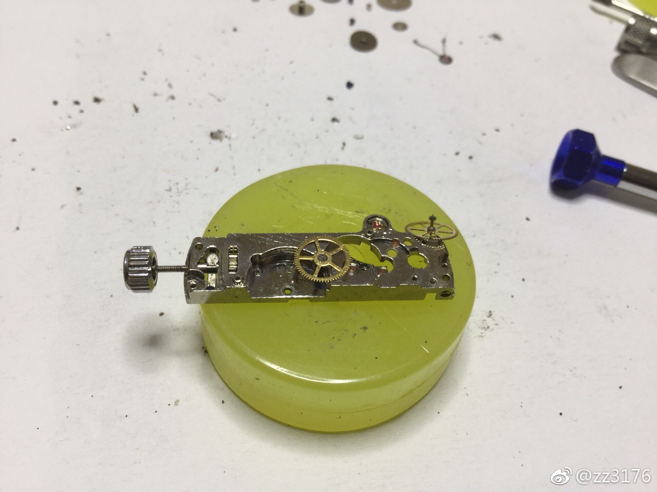 保养修复国产特殊单桥机芯手表