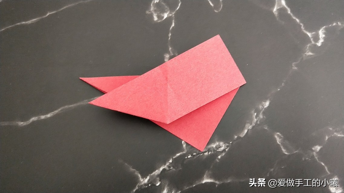 玫瑰花折纸图解,玫瑰花千纸鹤折纸图解