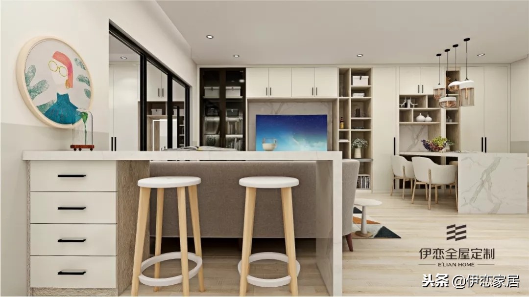 极简奶油风全屋定制柜,极简轻奢风定制柜颜色