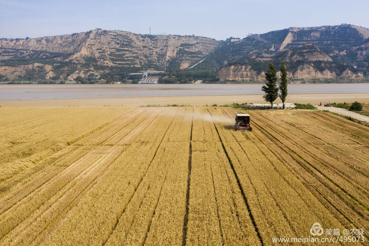 豫西老家放飞机,空中看黄河美景