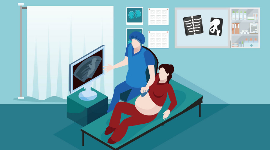 妇科阴超检查正常说明什么,孕期的内检