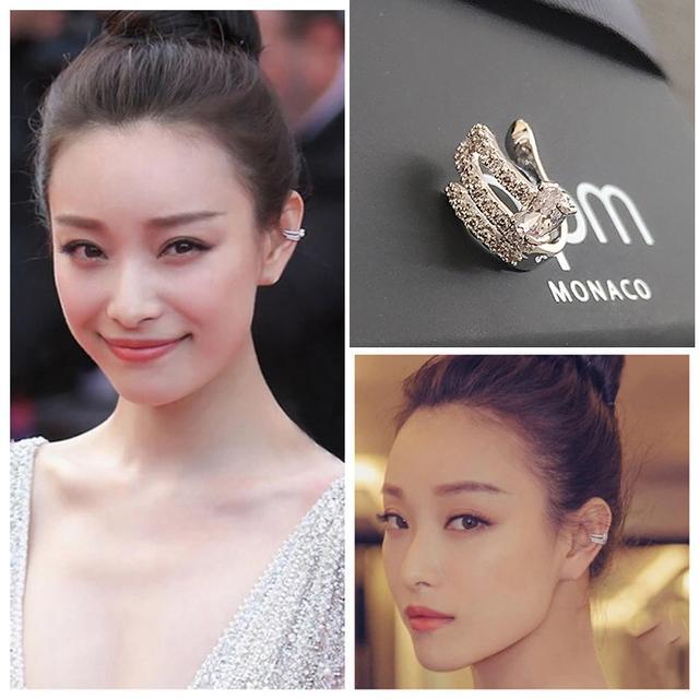 田沅同款HEFANGJewelry不对称猫咪耳夹！没耳洞的女孩也可以戴哦