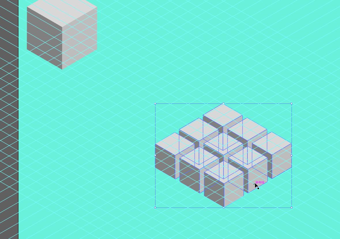 立体魔方图形怎么画,ps做魔方的详细步骤