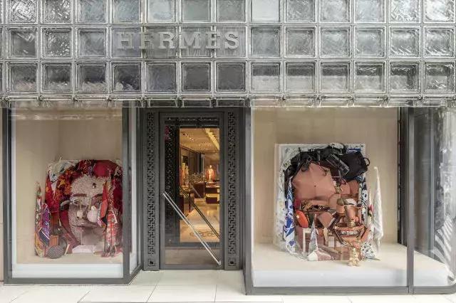 2016年成都爱马仕橱窗,爱马仕东京银座橱窗设计