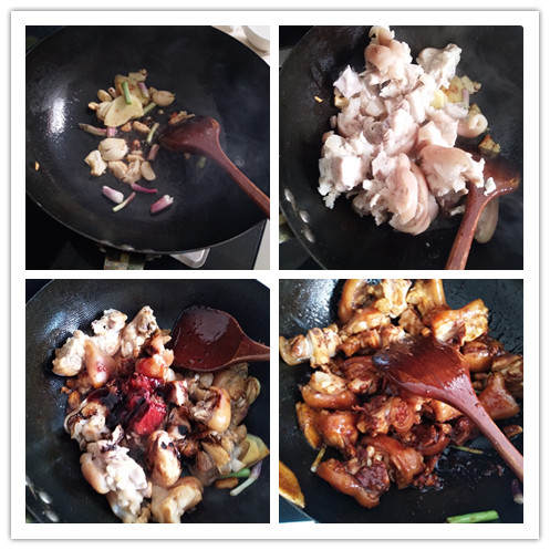 花生焖猪手电饭煲广东,砂锅花生炖猪蹄