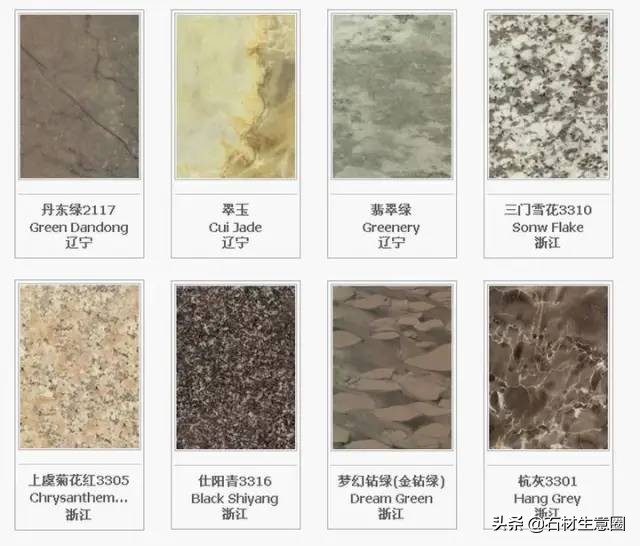 世界石材标准图谱电子书,常用石材品种名称大全图谱