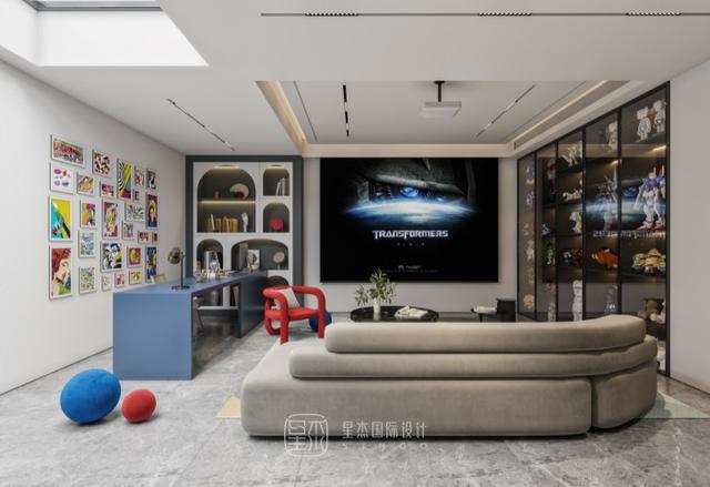 星杰装修风格效果图,星杰别墅挑高装修