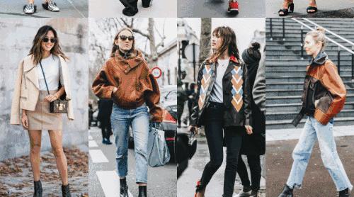 今秋皮衣这样穿又酷又美,早秋皮衣短款酷飒