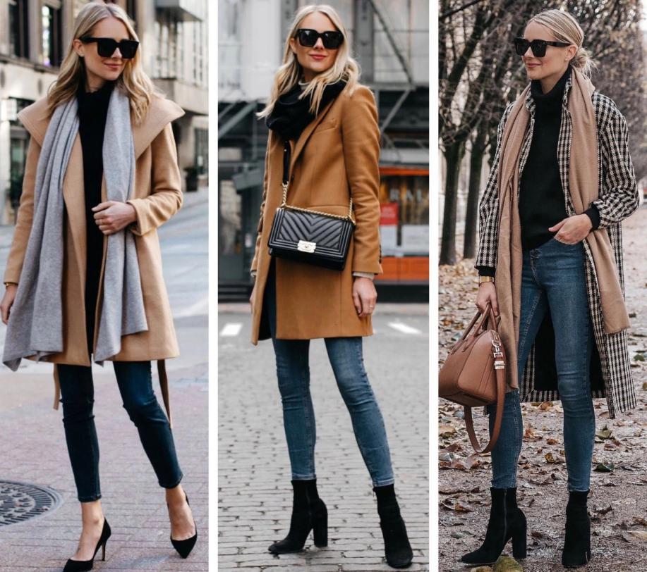 大衣围巾女冬季高级感系法,喜欢穿大衣的女孩子是什么风格