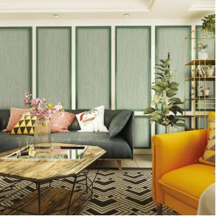 高级灰纯色壁布效果图,墙布壁纸知识