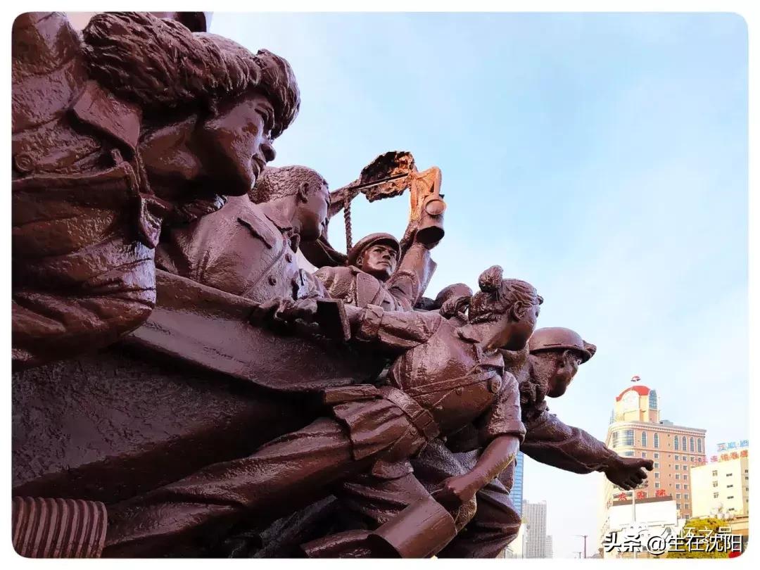 沈阳中山广场雕塑是谁建的,沈阳中山广场周围建筑群