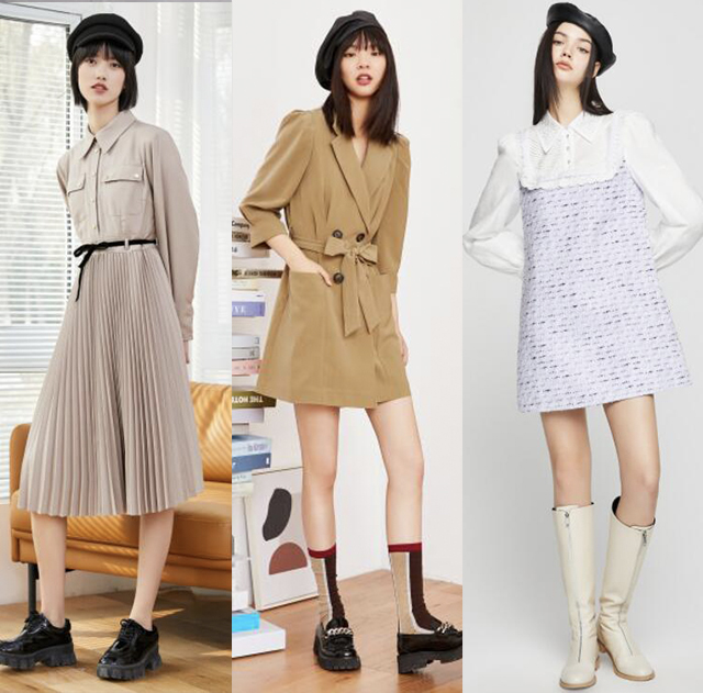 小个子冬季打底连衣裙,冬季毛呢打底连衣裙新款