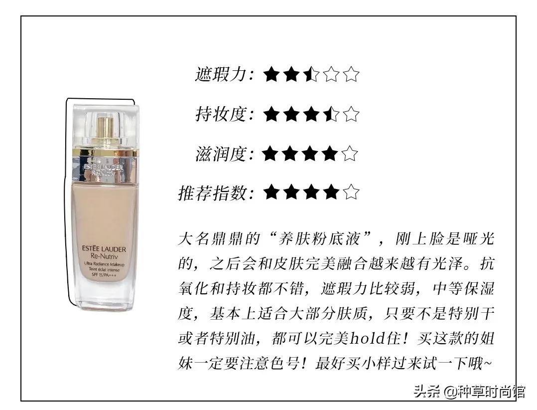 2022油皮粉底液测评红榜,最火的平价粉底液测评图