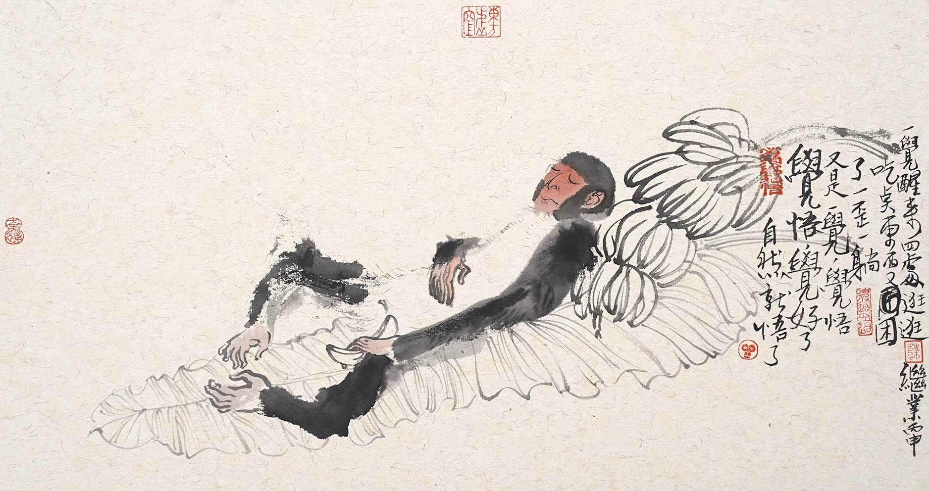 他画的猴子都是来搞笑的吗？让人看得停不下来