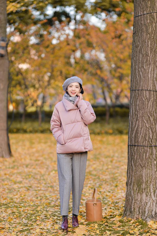 三木妈妈羽绒服最新穿搭,三木妈妈短款羽绒服