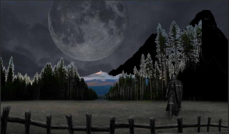 ps游戏角色场景合成教程,教你用ps合成创意战场