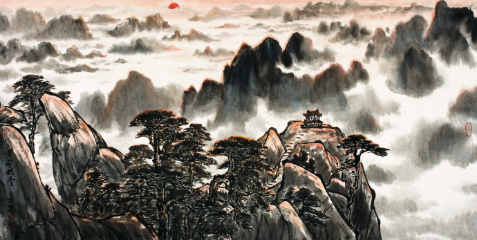 青年艺术家张荣国山水画作品欣赏,张三友的画价格