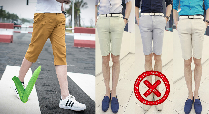 男士超级短裤穿搭技巧,男士工装短裤搭配技巧