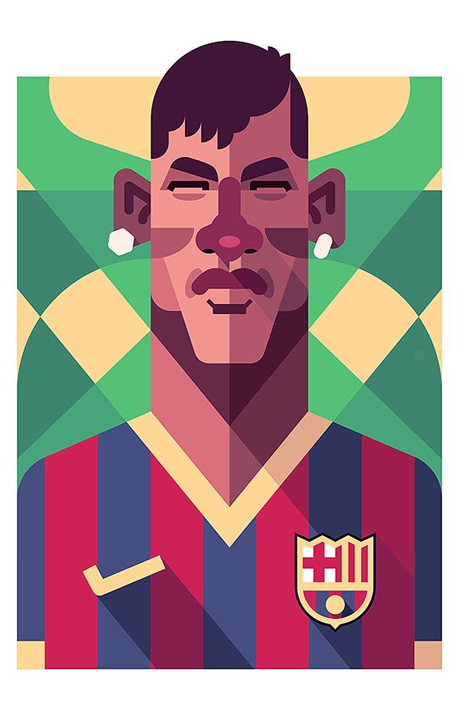 埃德蒙杜拉克插画作品,nba球星艺术插画