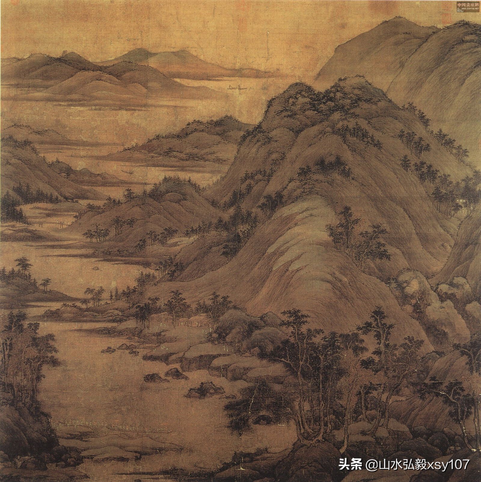 画山水的秘诀,画山水必先画树