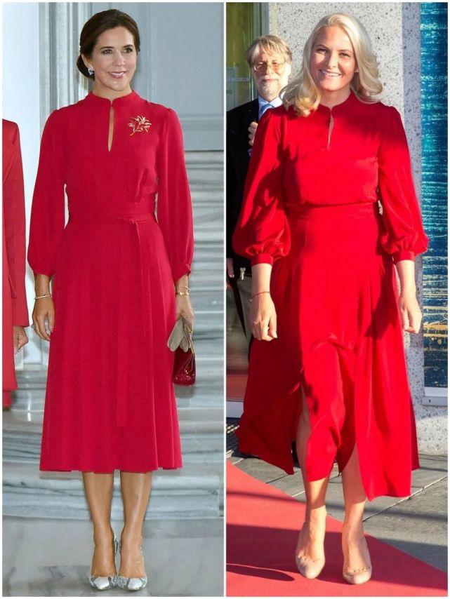 丹麦王储妃唐纳森穿衣图片,丹麦王储妃玛丽绿色西装