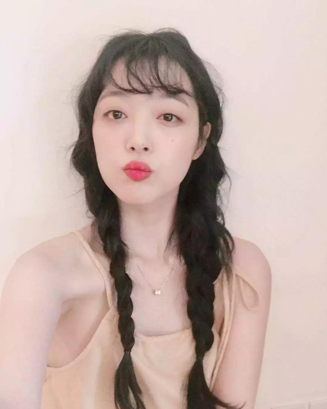 崔雪莉超短发,崔雪莉眉毛