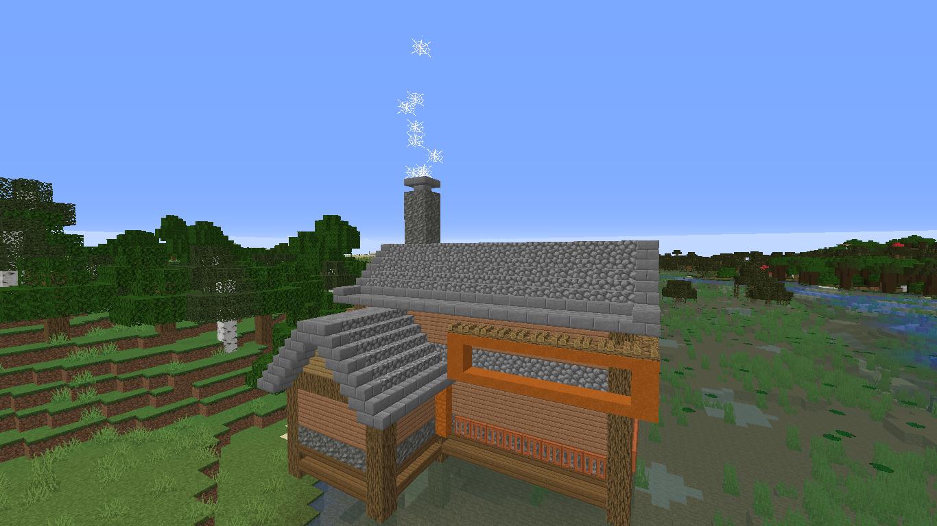 我的世界石头屋子教程,我的世界用圆石和木头造出豪宅