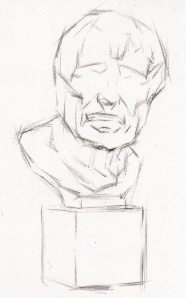 素描石膏像写生方法说课,素描石膏像入门教程
