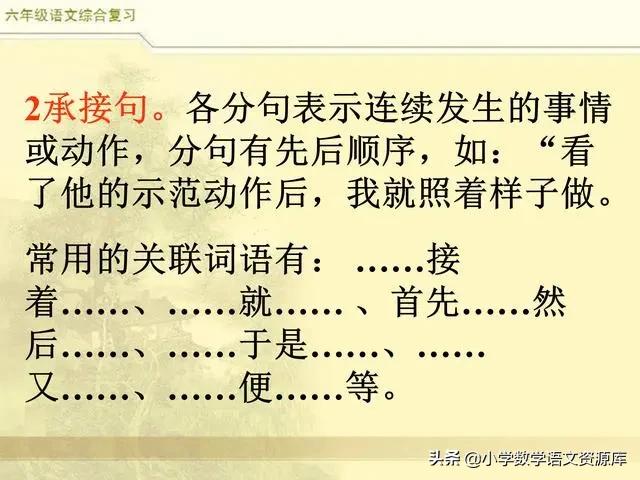 六年级语文总复习关联词专项练习,三年级上册语文关联词语专项练习