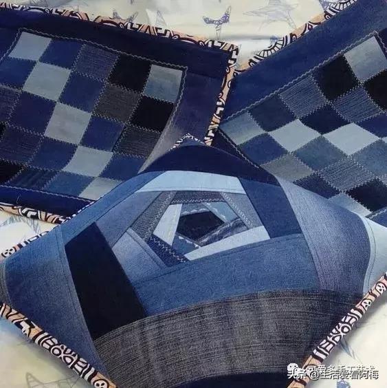 牛仔裤旧物改造手工制作小学生,废旧牛仔裤各种改造图解