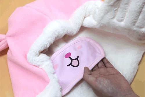 暖和舒适的婴儿冬季帽子,韩版宝宝冬季可爱超萌保暖针织帽