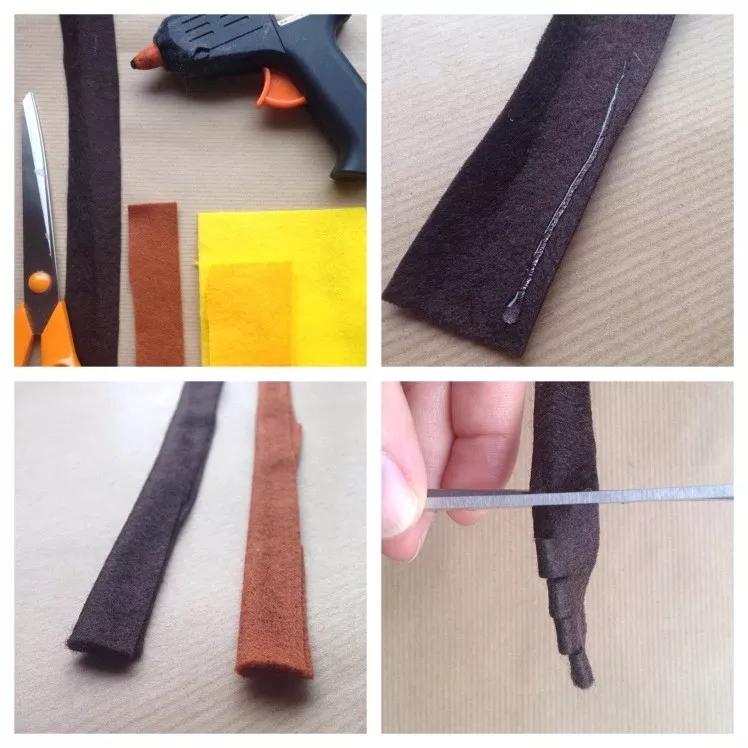 不织布仿真花束制作方法,不织布立体花制作教程清明节