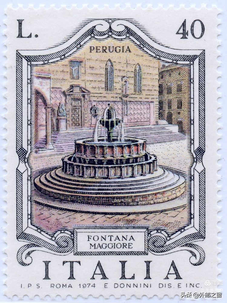 意大利1998年发行雕刻版邮票,意大利存世18个月的邮票