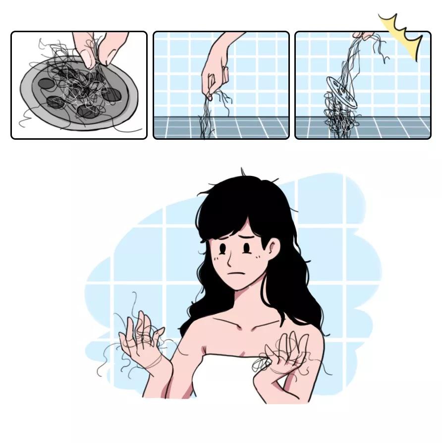 天天散着头发容易脱发吗,头发油了特别容易脱发