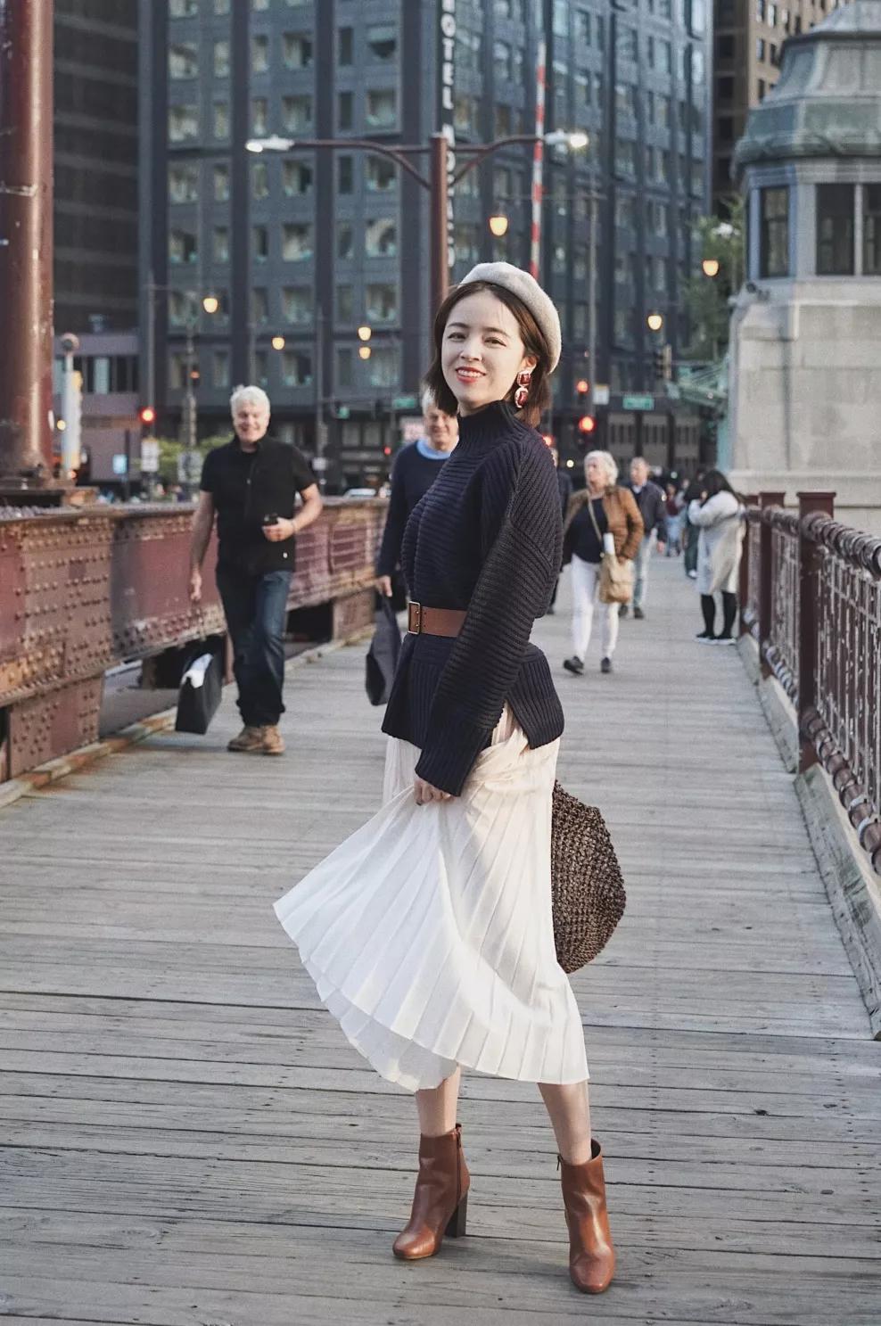 早春风衣穿搭高级感,早春穿搭颜色毛衣外套