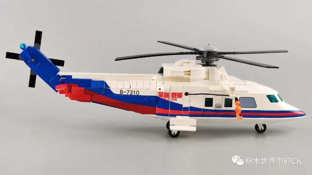 森宝60321救援直升机测评,森宝紧急救援系列