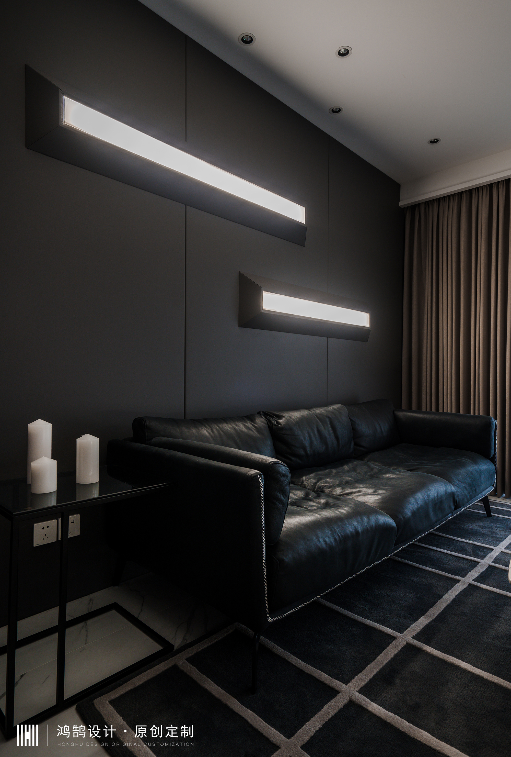 简约时尚主义拥护者：这个家“黑”的很明亮